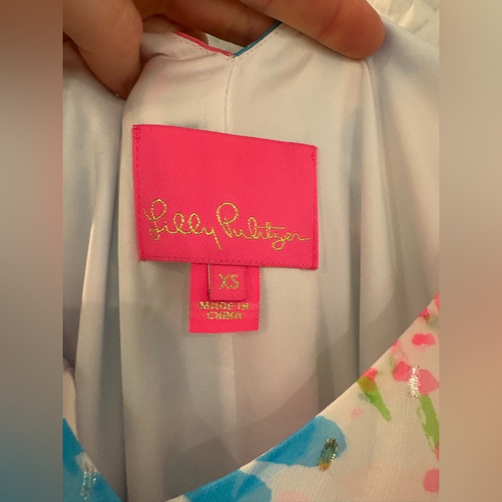 Lilly Pulitzer Lani Maxi Dress Coral Bay XS - Picture 3 of 3